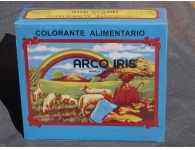 Caixa 100 envelopes de colorante alimentar marca "Arco-íris"